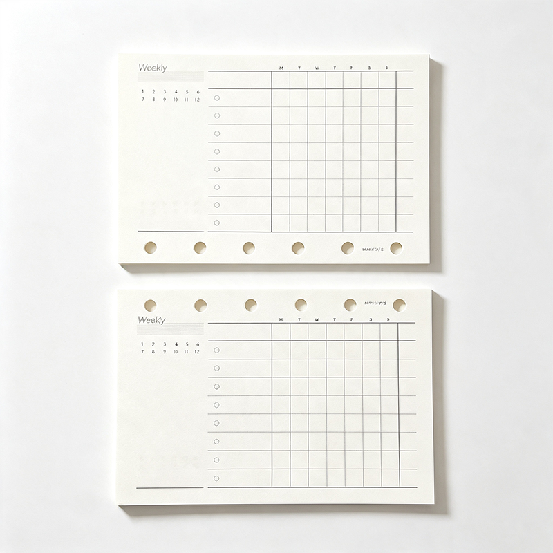 A7 Refillable Planner Inserts