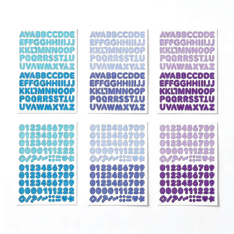Color Grid Mini Sticker Sheets