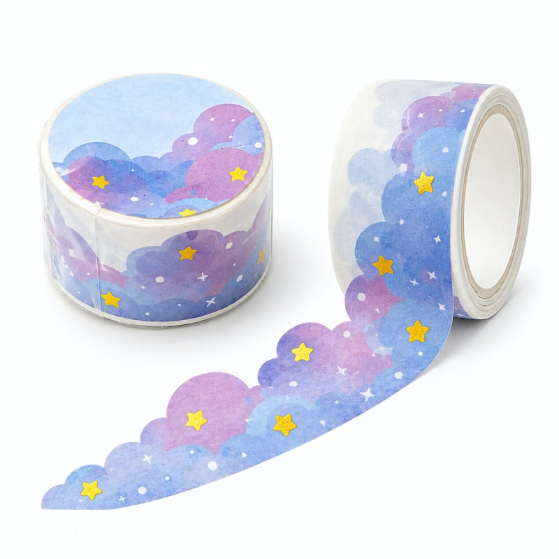 Gold Stamping Dreamy Cloud Washi Tape