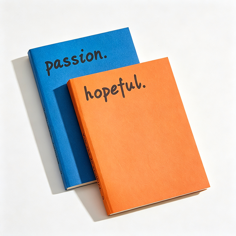 Colorful Bold Word Minimal Notebook