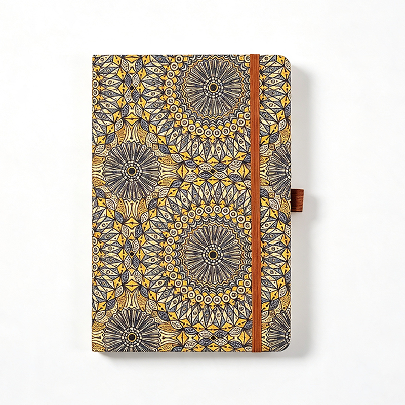 Artisan Pattern Cork Notebook