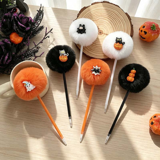 Halloween Lollipop Plush Topper Gel Pen