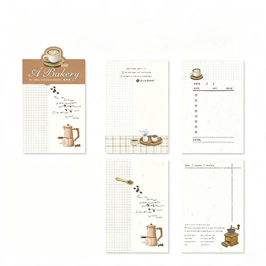 Cat Coffee Bakery Memo Pad