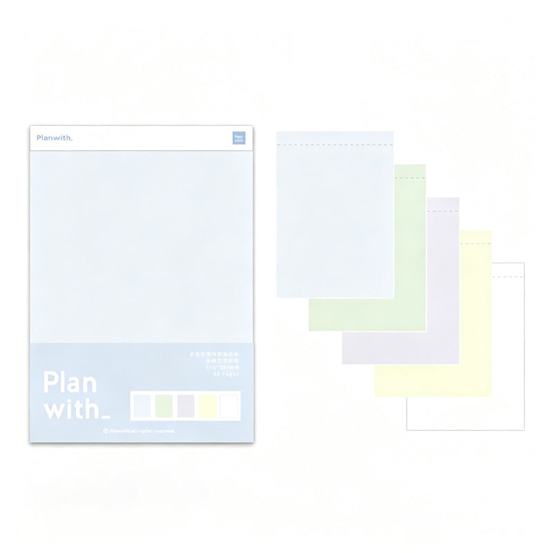 Tear Off Study Planning Notepad
