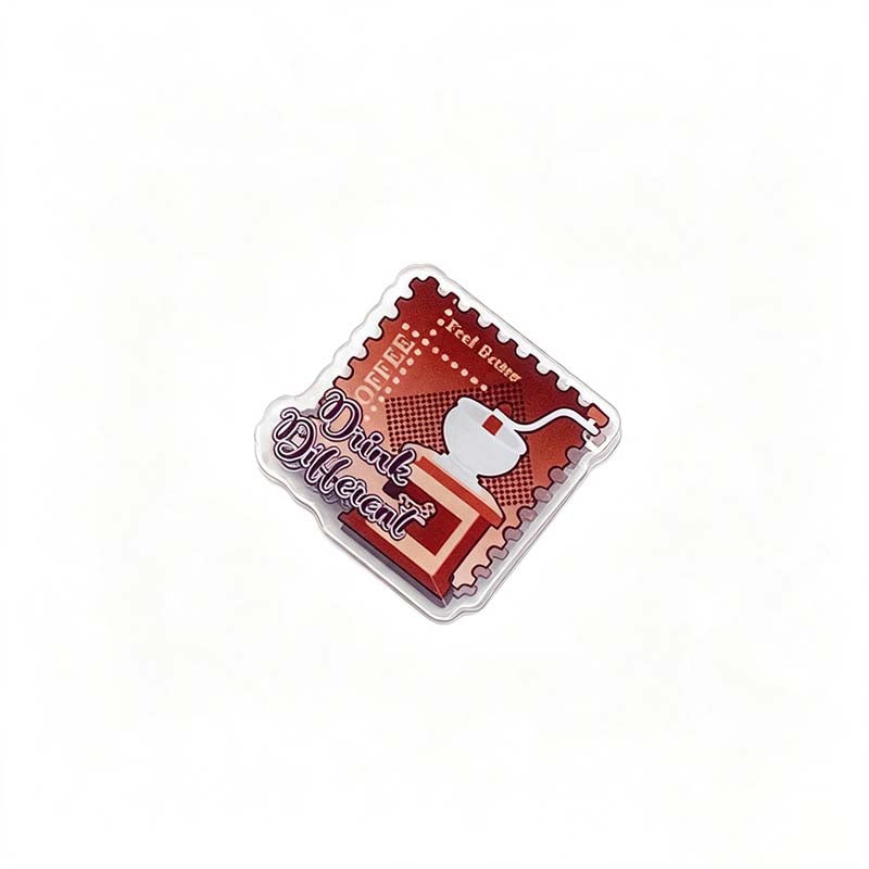 Vintage Coffee Theme Acrylic PP Clip