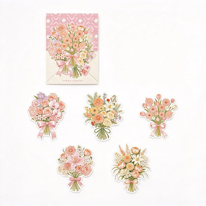 Gold Foil Bouquet PET Stickers