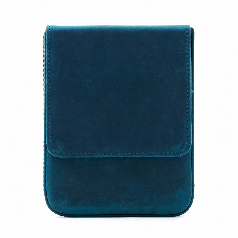 Magnetic Folding Leather Pencil Case