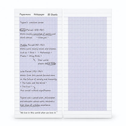 Minimalist Slender Grid Habit Tracker Memo Pad