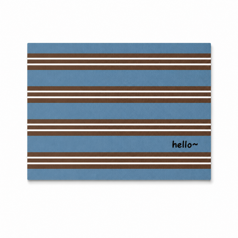 Vintage Stripe Leather Placemat