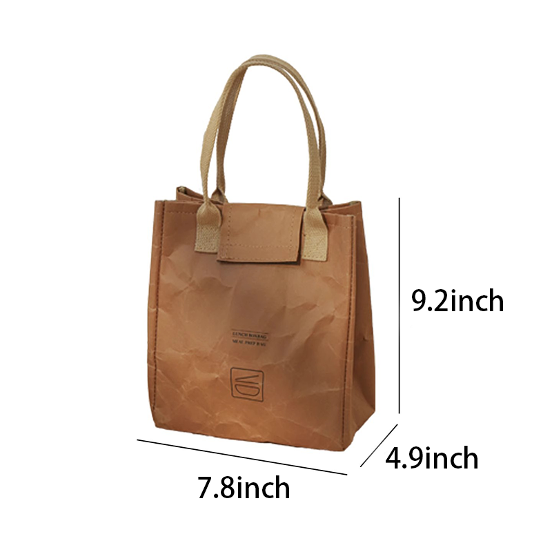 Waterproof Kraft Insulated Lunch Bag