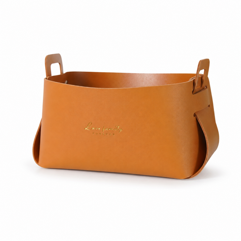 Foldable Handle Desk Storage Basket