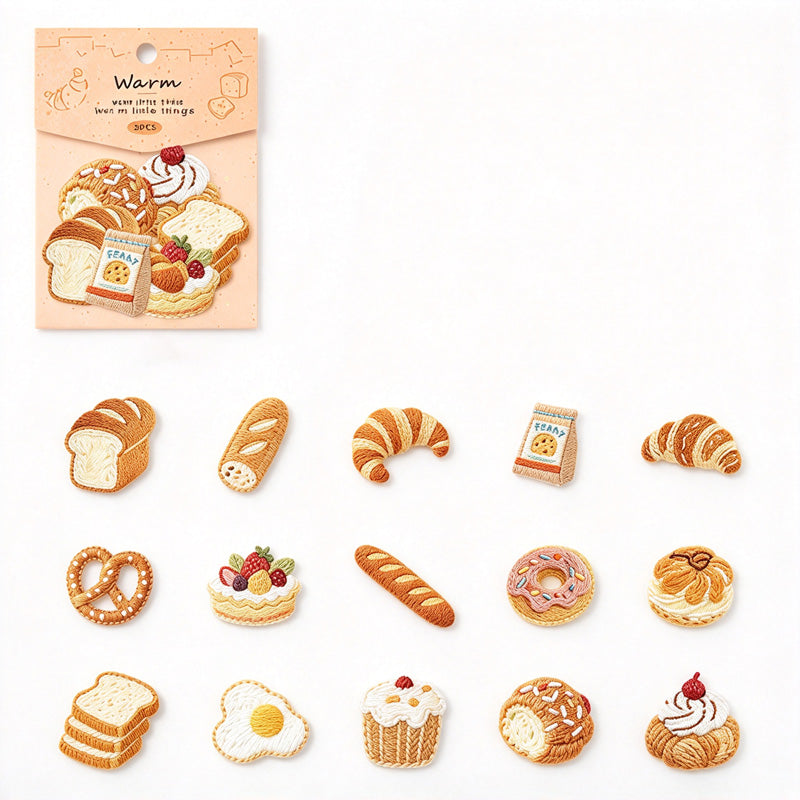 Warm Little Things Sticker Pack - Printed Embroidery Effect