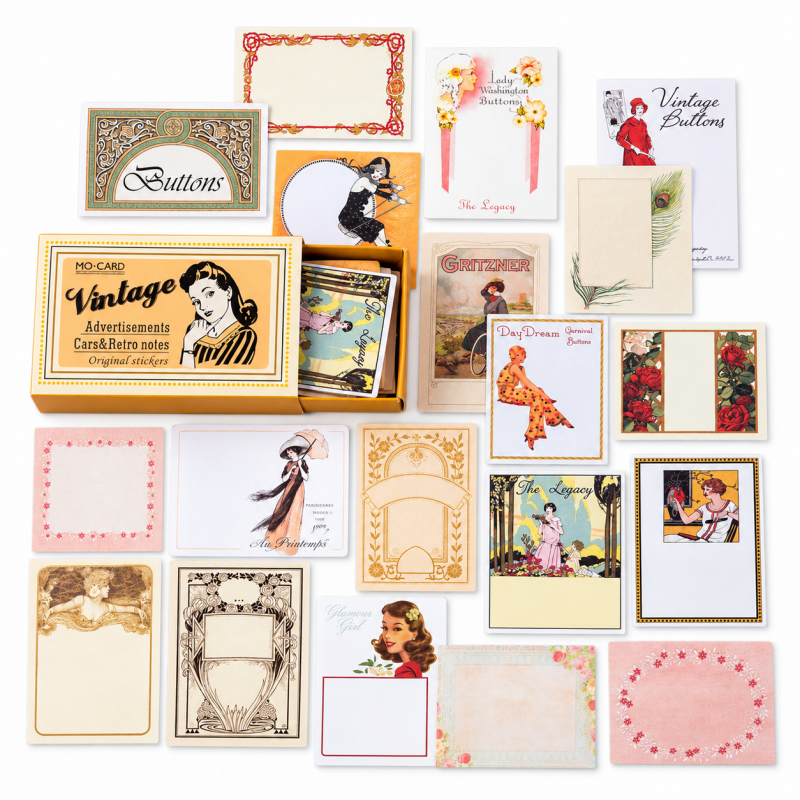 Vintage Label Boxed Stickers