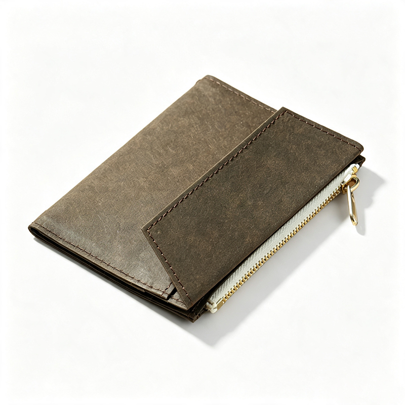 Washable Kraft Paper Zipper Pouch