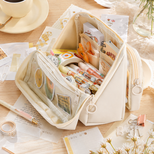 Large Capacity Standing Pencil Case Pencil Set