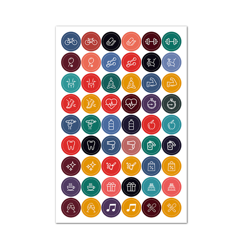 Colorful Planner Reminder Stickers Sticker Sheet