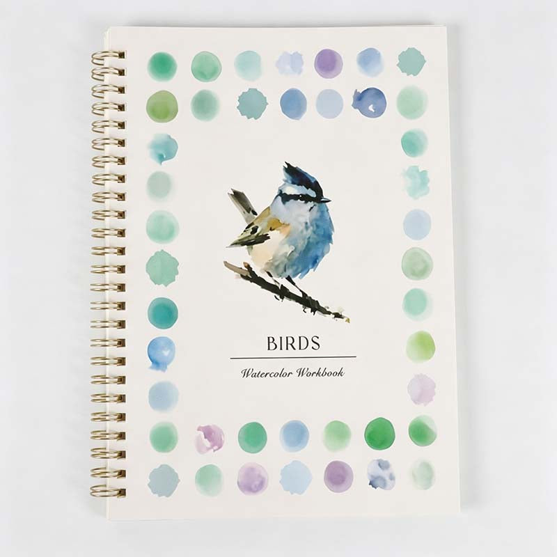 Botanical Dot Border Spiral Sketchbook