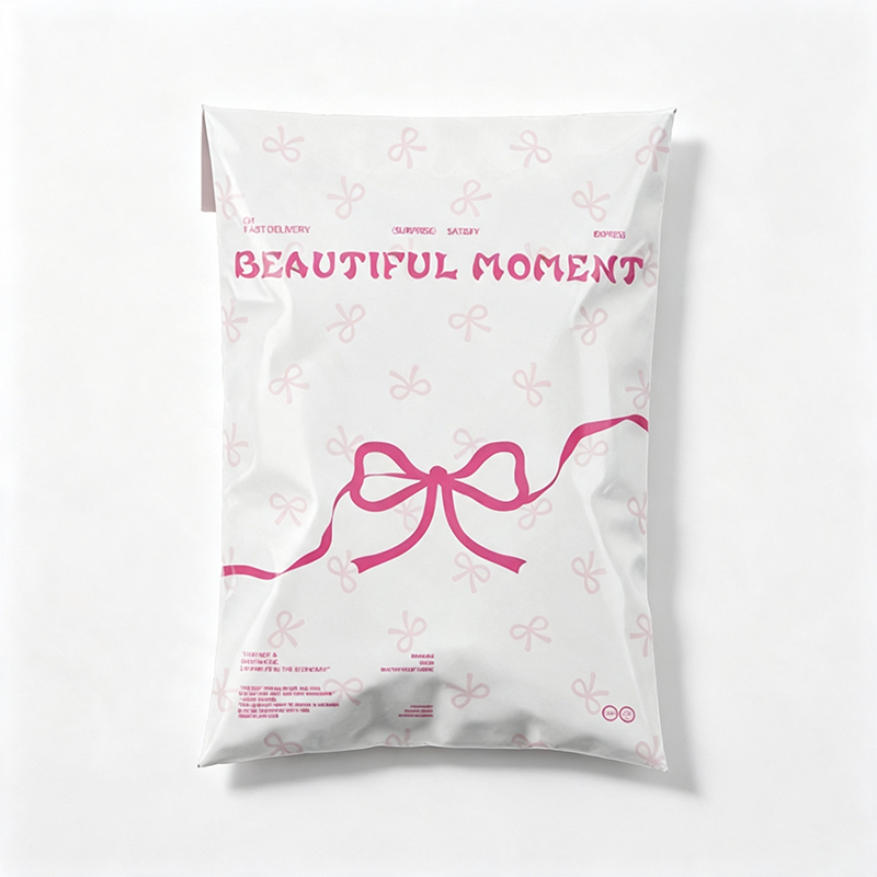 Pink Bow and Polka Dot Self-Sealing Mailing Bags – Set of 10