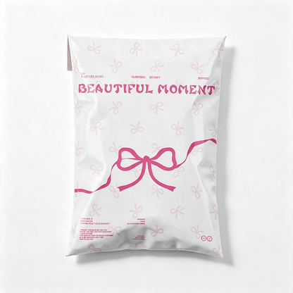 Pink Bow and Polka Dot Self-Sealing Mailing Bags – Set of 10