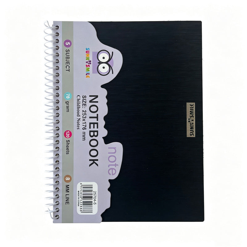 Color Divider Spiral Notebook