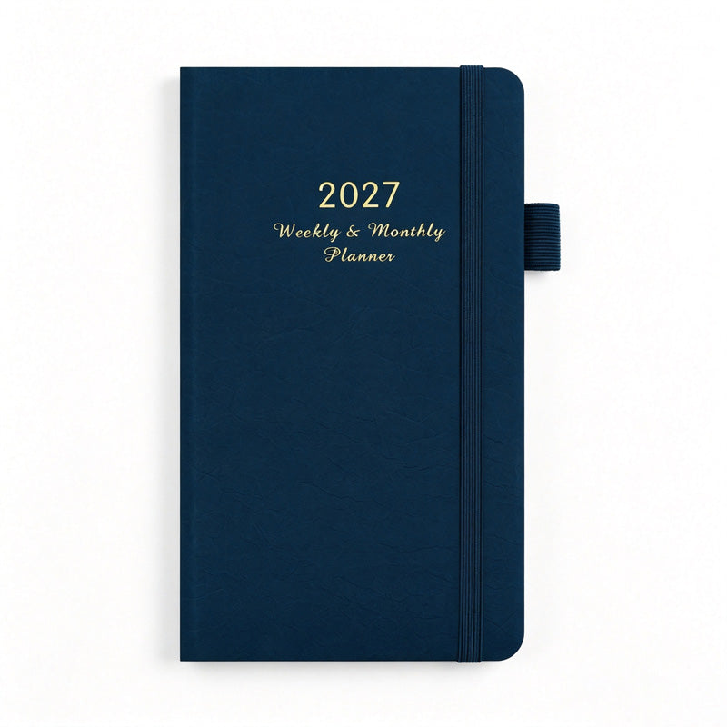2027 Weekly & Monthly Planner – Compact Hardcover Agenda