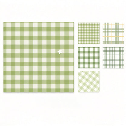 Plaid Grid Memo Pad