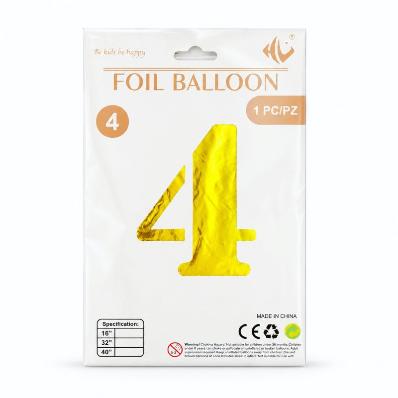 40 Inch Gold Number Foil Balloon (Party Balloon (MK2PPFN6H7LC52))