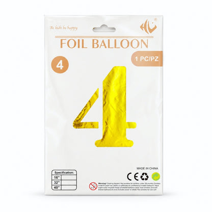 40 Inch Gold Number Foil Balloon (Party Balloon (MK2PPFN6H7LC52))