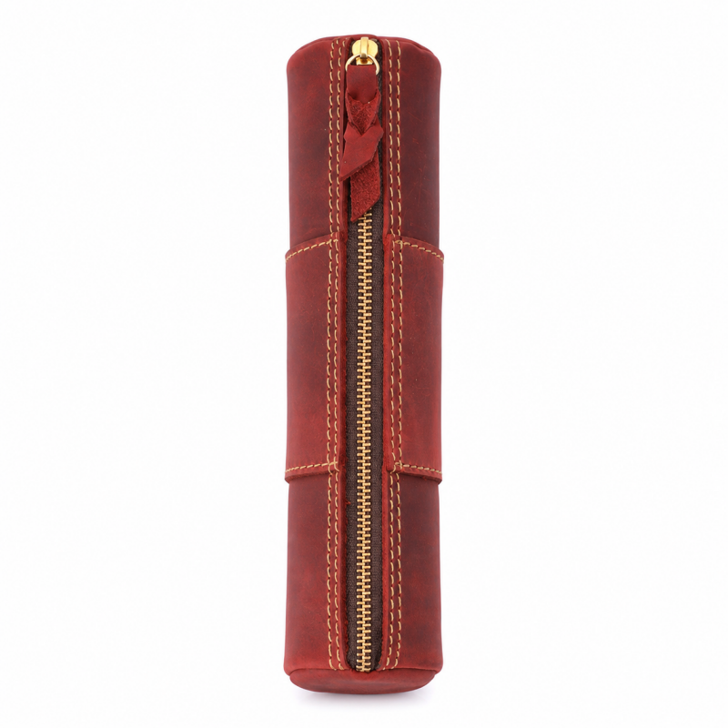 Genuine Leather Vintage Pen Pouch