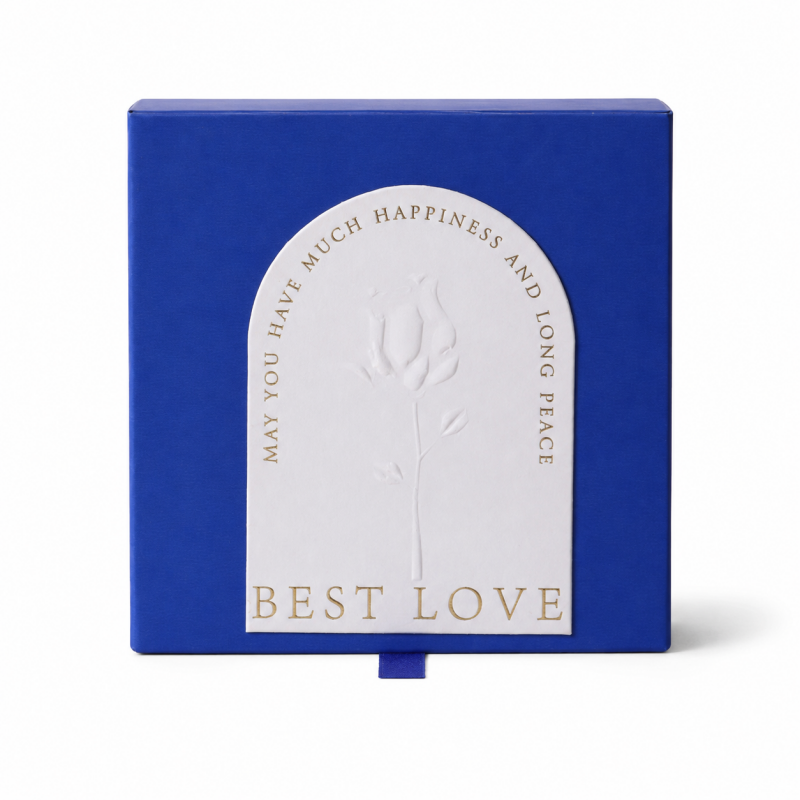 Embossed Square Jewelry Gift Box