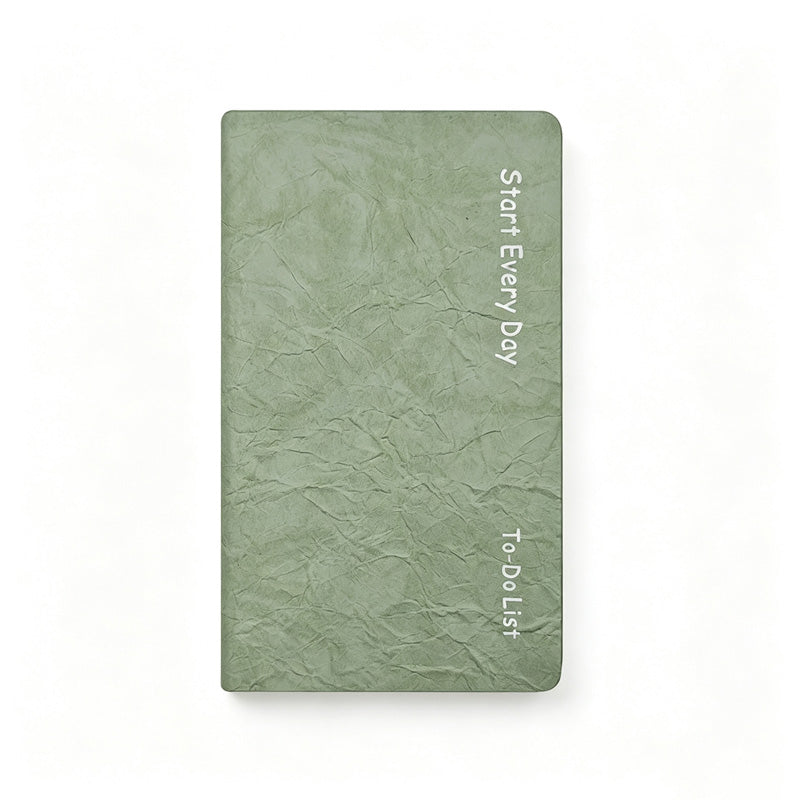 Wrinkled PU Daily Planner Notebook