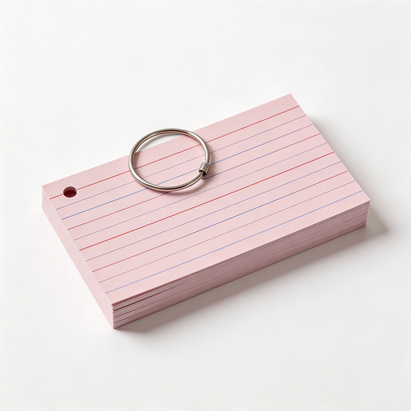 Vintage Ruled Index Cards – 150gsm Double-Sided