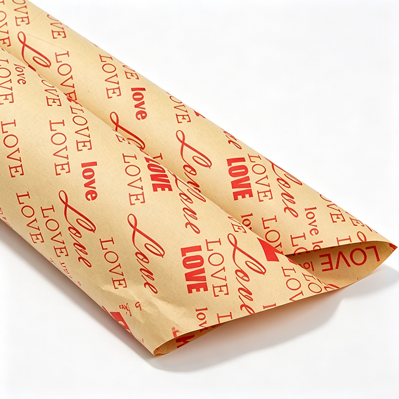 5 Newspaper Kraft Floral Wrap