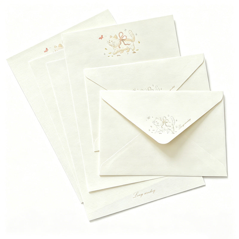 Foil Floral Animal Envelope Set