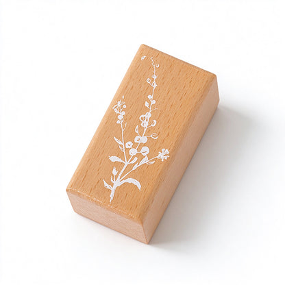 Flower Branch Whispers Wooden Stamp