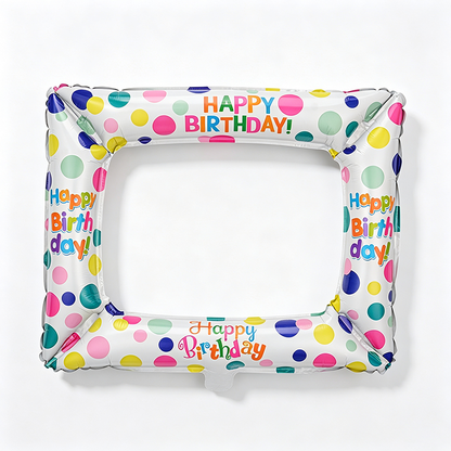 Celebration Photo Booth Frame Foil Balloons – 50-Piece Pack