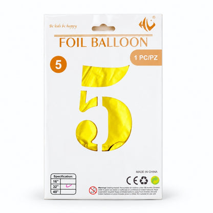 40 Inch Gold Number Foil Balloon (Party Balloon (MK2PPFN6H7LC52))