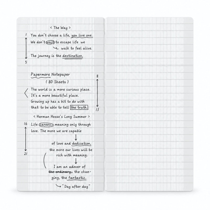 Minimalist Slender Grid Habit Tracker Memo Pad