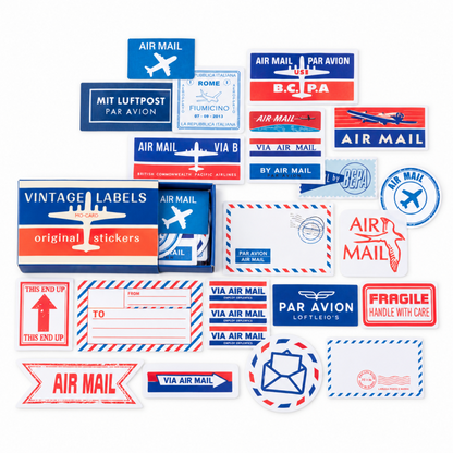 Vintage Label Boxed Stickers