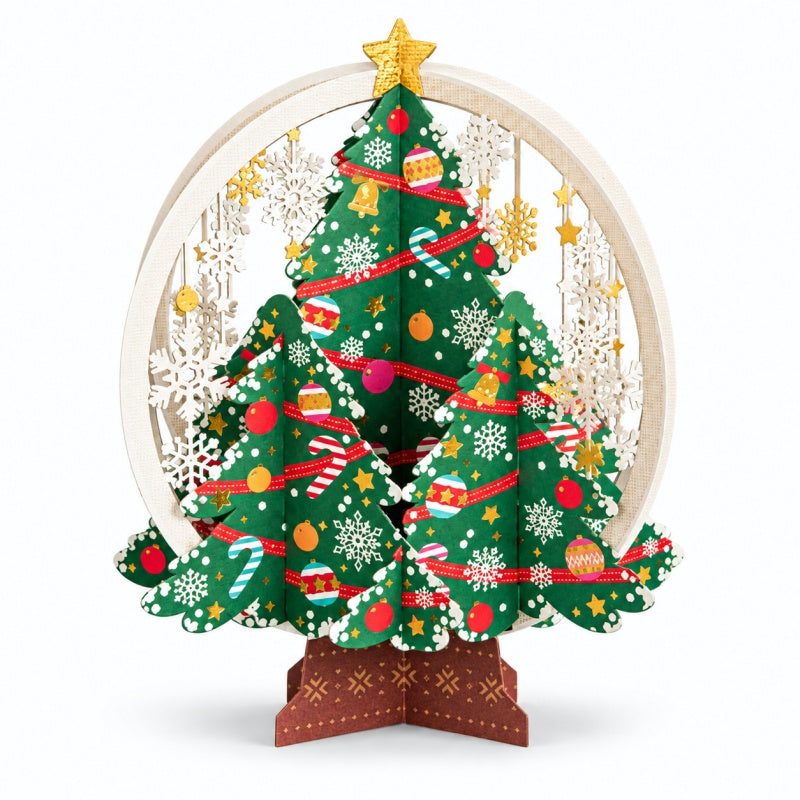 3D Pop-Up Christmas Cards with Gold Foil