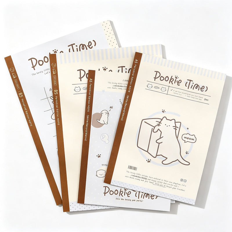 Pookie Times Cute Cat Notebook Set