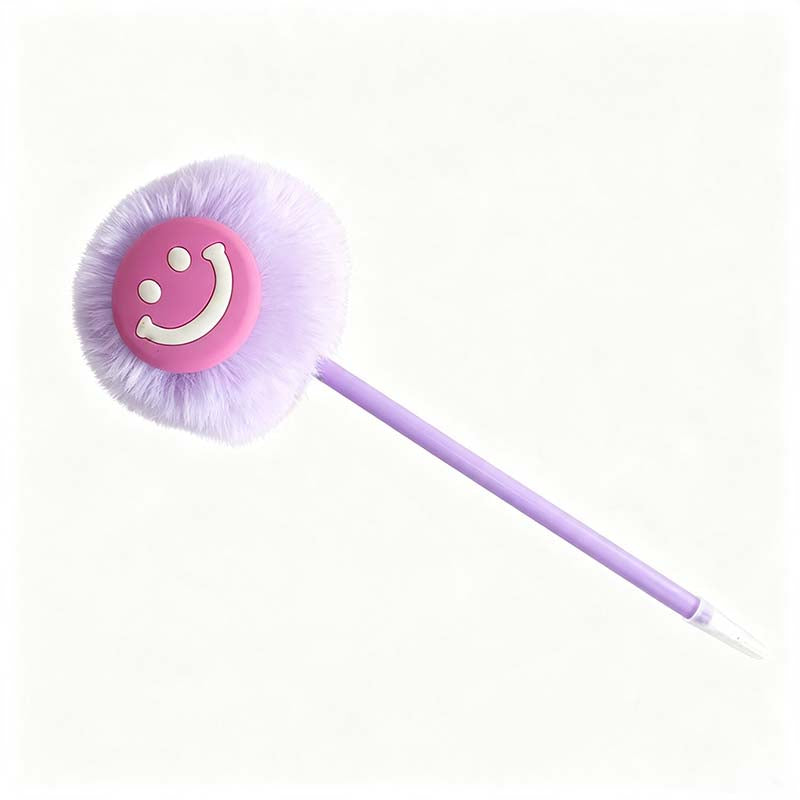 Smiley Pom Topper Gel Pen