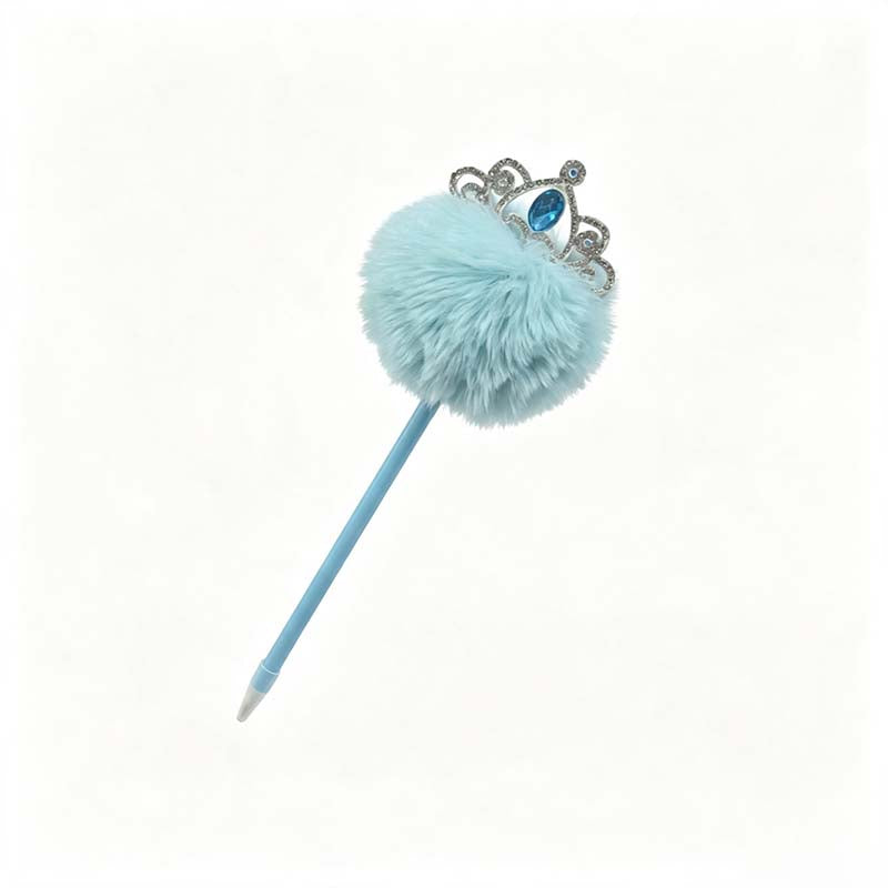 Crown Pom Topper Gel Pen