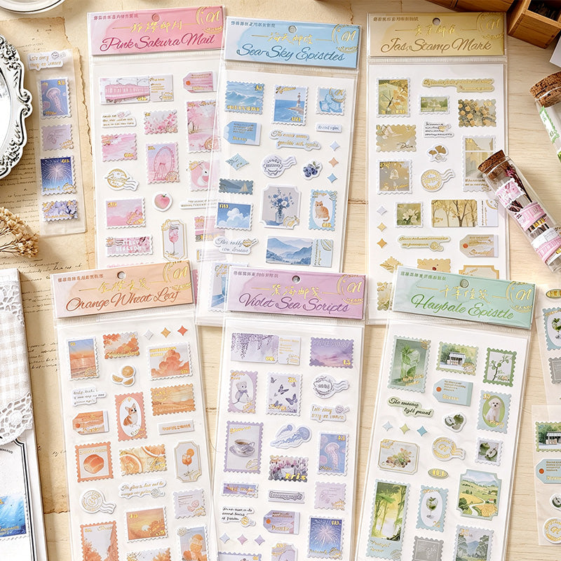 Fog City Postage Stamp Stickers