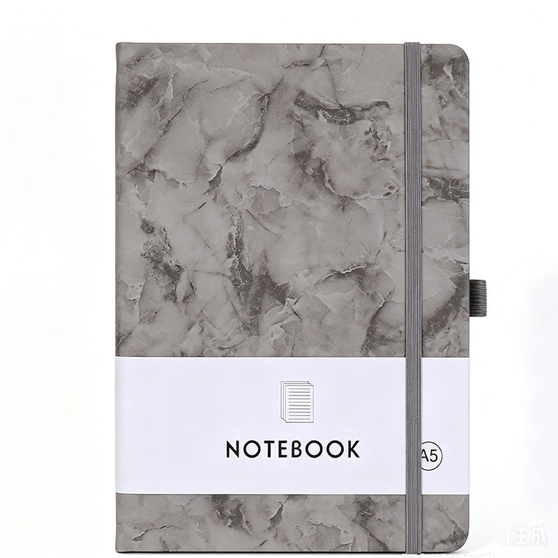 Marble Hardcover Journal With Pen Loop