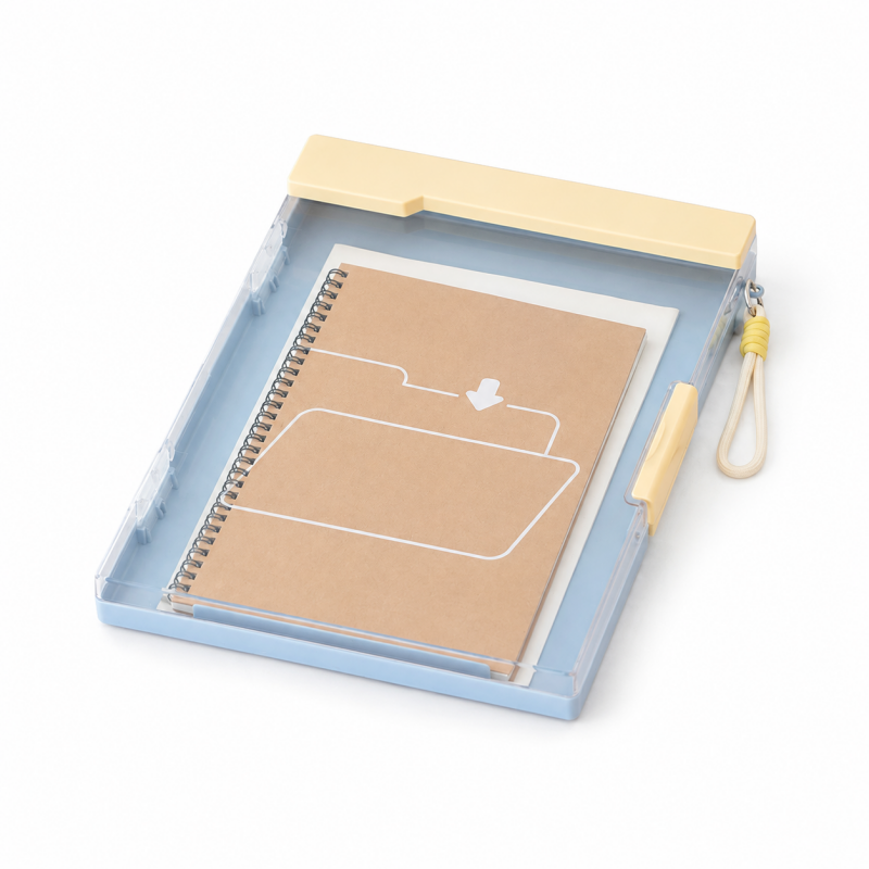 A4 Transparent Dual Clip Organizer