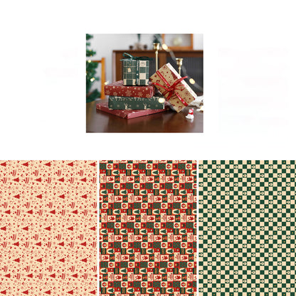 Merry Patchwork Christmas Wrapping Paper