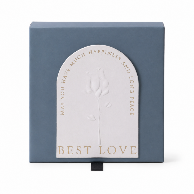 Embossed Square Jewelry Gift Box