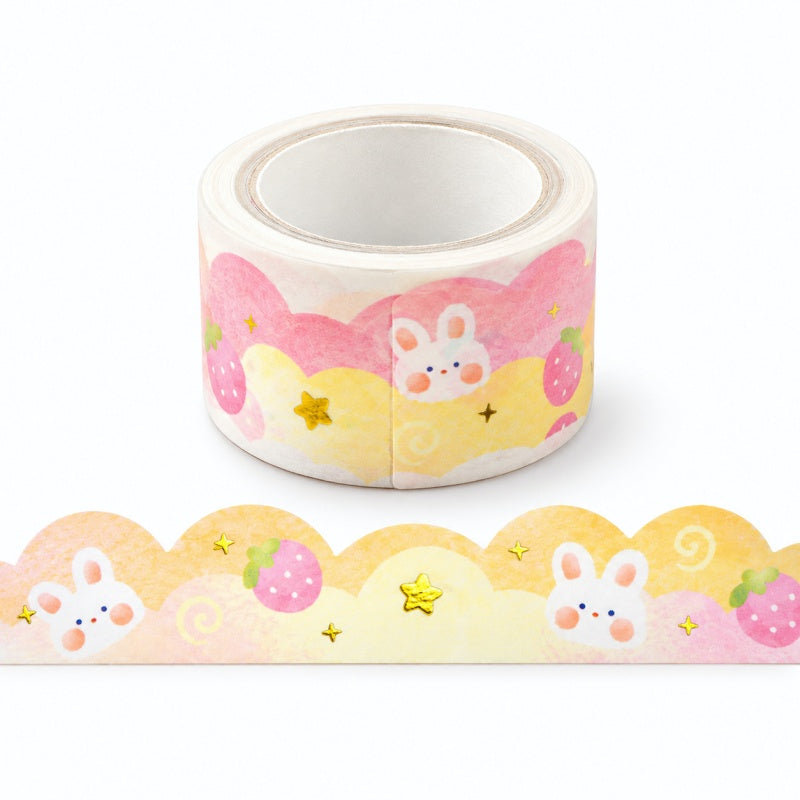 Gold Stamping Dreamy Cloud Washi Tape