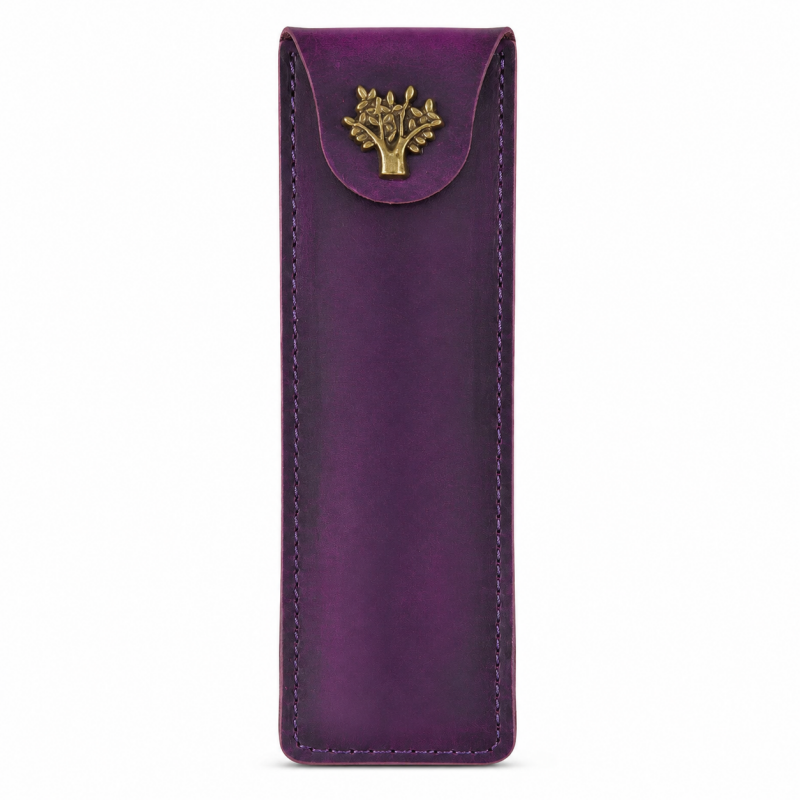 Vintage Genuine Leather Pen Case